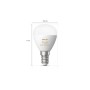 2 Becuri LED inteligente Philips Hue P45, Bluetooth, E14, 5.1W, 470 lm ,lumina alba (2000-6500K) PHILIPS HUE - 3